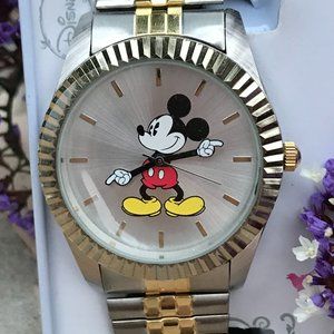 Mickey Gold/Silver Analog Dial Watch